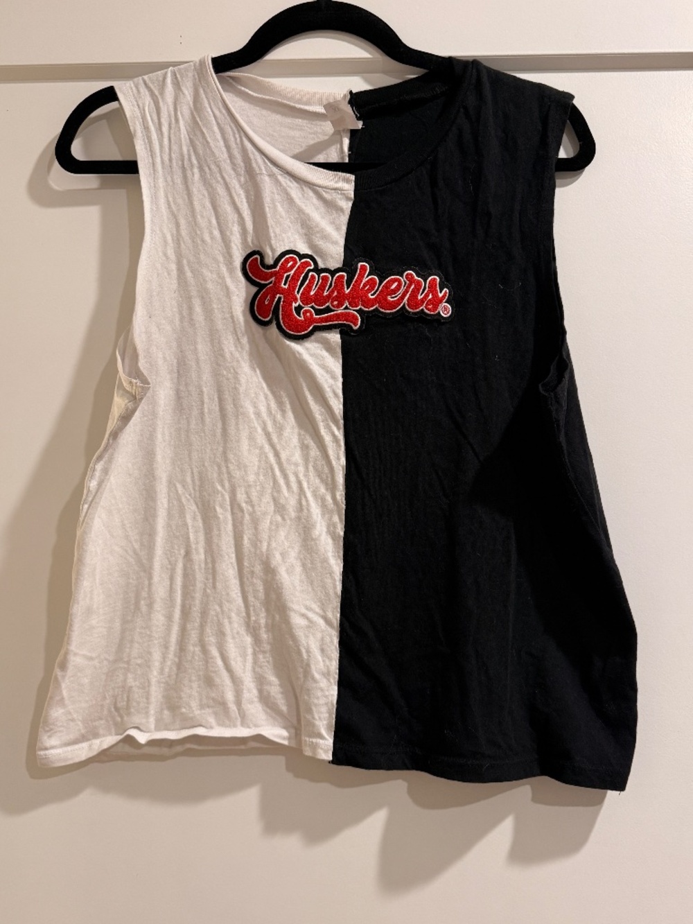 Alternative Nebraska Huskers Colorblock Split Graphic Tank Top XL